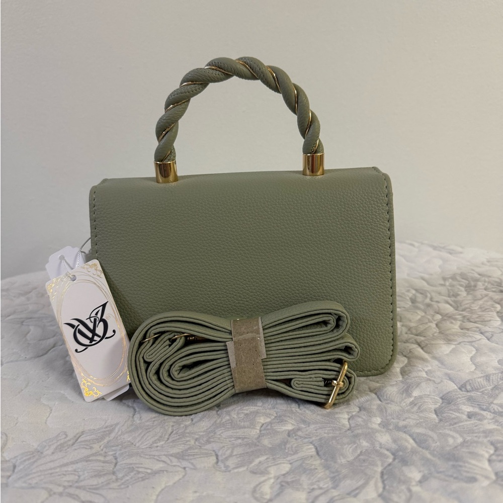 Elegant Light Green Mini Handbag - Picture 6 of 7